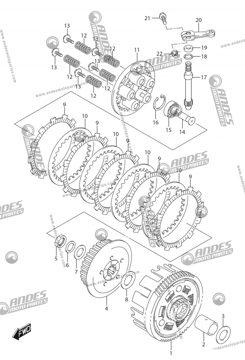 CLUTCH GIXXER 150 SF FI (2020) Suzuki