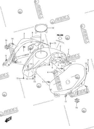 suzuki gixxer fuel tank cover