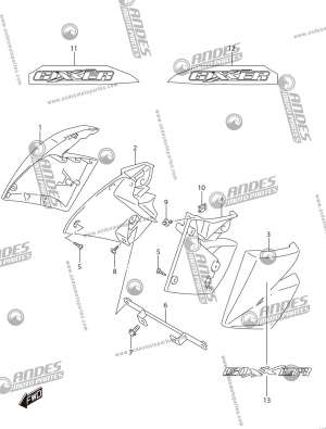 suzuki gixxer fuel tank cover
